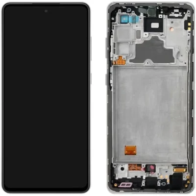 LCD with Touch Screen for Samsung Galaxy A72 4G - Black (display glass combo folder) With frame OLED Full LCD