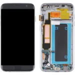 LCD with Touch Screen for Samsung Galaxy S7 Edge - Black (display glass combo folder) With Frame OLED