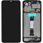 LCD with Touch Screen for Xiaomi Redmi 12C - Black (display glass combo folder) | ORIGINAL WITH FRAME