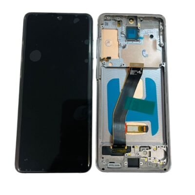 LCD with Touch Screen for Samsung Galaxy S20 - Black (display glass combo folder) With Frame
