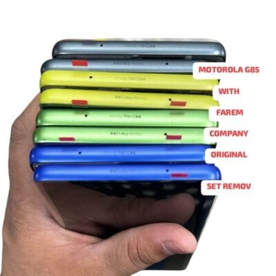 LCD with Touch Screen for Motorola Moto G85 5G - Blue (display glass combo folder) (Set Remove) | Bazzarking