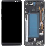 LCD with Touch Screen for Samsung Galaxy Note 8 - Black (display glass combo folder) (With Frame) OLED  Smal  LCD
