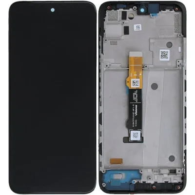 LCD with Touch Screen for Motorola Moto G42 - Black (display glass combo folder) | OLED With Frame | Bazzarking