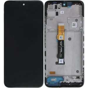 LCD with Touch Screen for Motorola Moto G71 5G - Black (display glass combo folder) With Frame  (Set Remove)