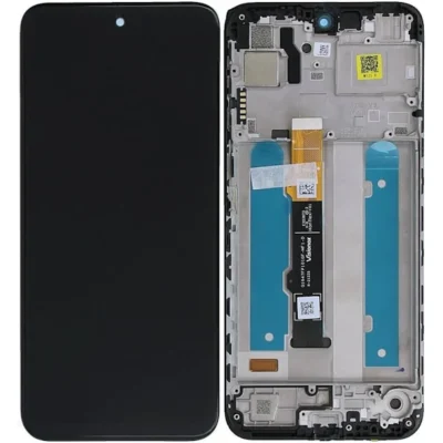 LCD with Touch Screen for Motorola Moto G31 - Black (display glass combo folder) With frame ( Set Removed) | Bazzarking