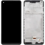 LCD with Touch Screen for Samsung Galaxy A21s - Black (display glass combo folder) (With Frame) | INCELL