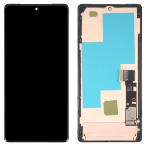 LCD with Touch Screen for Google Pixel 7 Pro 5G - Black (display glass combo folder) With Frame