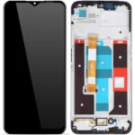 LCD with Touch Screen for Realme C35 - Black (display glass combo folder) Origianal With Frame