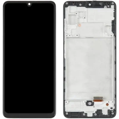 LCD with Touch Screen for Samsung Galaxy A32 4G - Black (display glass combo folder) WITH FRAME  | OLED