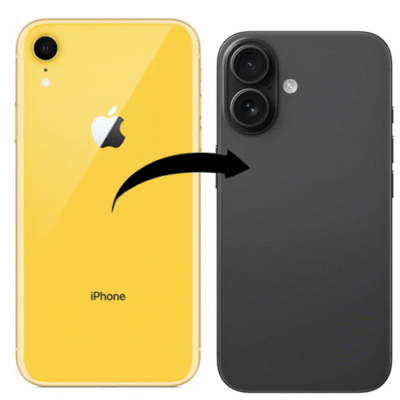 Converter Back Panel Housing for Apple iPhone XR to iPhone 16 | Black | Bazzarking