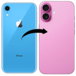 Converter Housing Assembly Rear Back Chassis Housing For Apple iPhone XR Convert to iPhone 16 | Pink
