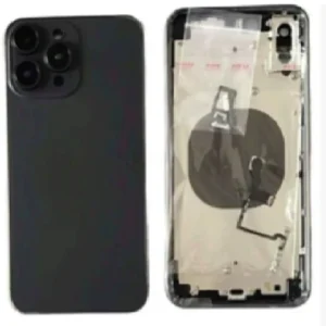 Converter Back Panel Housing Body for Apple iPhone XS Max Convert to Apple iPhone 16 Pro Max - Black