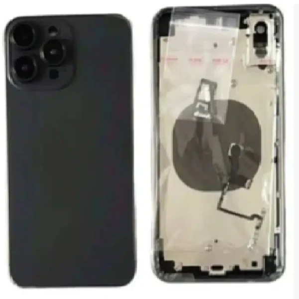 Converter Back Panel Housing Body for Apple iPhone XS Max Convert to Apple iPhone 16 Pro Max - Black