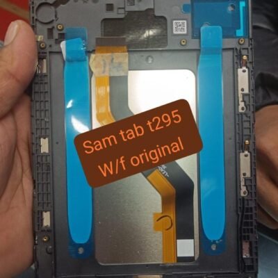 LCD with Touch Screen for Samsung Galaxy Tab A 8.0 2019 | T295 - Black (display glass combo folder) With Frame