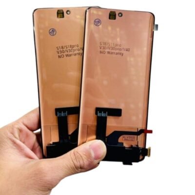 LCD with Touch Screen for Vivo V30 Pro - Black (display glass combo folder) | OLED