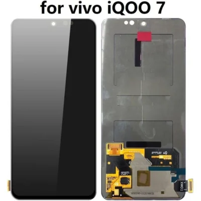 LCD with Touch Screen for vivo iQOO 7 India - Black (display glass combo folder) | OLED