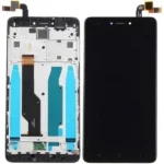 LCD with Touch Screen for Xiaomi Redmi Note 4 - Black (display glass combo folder) With Frame