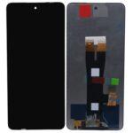 Display for Lava Blaze 2 5G - Black (display glass combo folder)