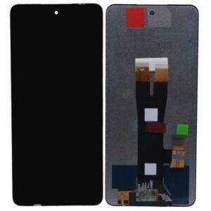 Display for Lava Blaze 2 5G - Black (display glass combo folder)