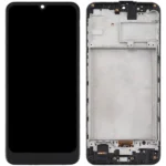 LCD with Touch Screen for Samsung Galaxy M30s - Black (display glass combo folder) With Frame INCELL