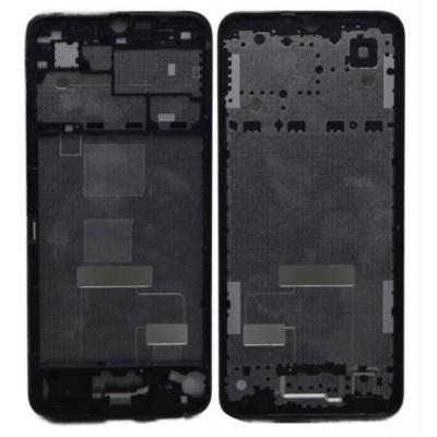 lcd frame middle chassis for realme c33 black by Bazzarking