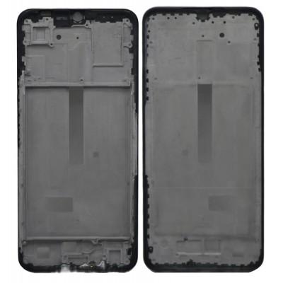 lcd frame middle chassis for vivo t1 5g black by Bazzarking