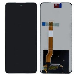 LCD with Touch Screen for Realme Narzo 70x 5G - Black (display glass combo folder)