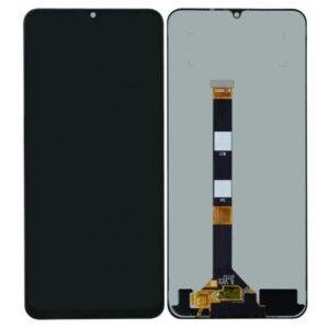 LCD with Touch Screen for Realme Narzo N61 - Black (display glass combo folder)