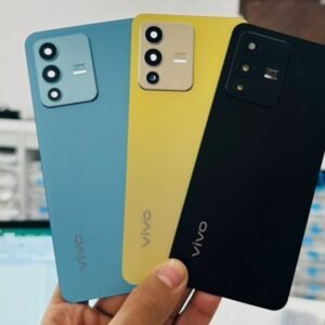 Back Panel Cover for Vivo V23 5G - Black | Bazzarking