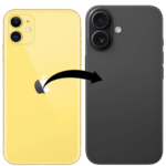 Converter Housing Assembly Rear Back Chassis Housing For Apple iPhone 11 Convert to iPhone 16 | Black