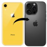 Converter Housing Assembly Rear Back Chassis Housing For Apple iPhone XR Convert to iPhone 16 Pro | Black