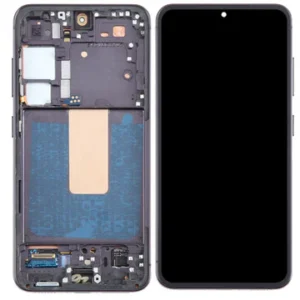 LCD with Touch Screen for Samsung Galaxy S23 5G - Black (display glass combo folder) With Frame | INCELL - By Bazzarking.com
