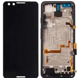 LCD with Touch Screen for Google Pixel 3 - (display glass combo folder) | OLED | WITH FRAME