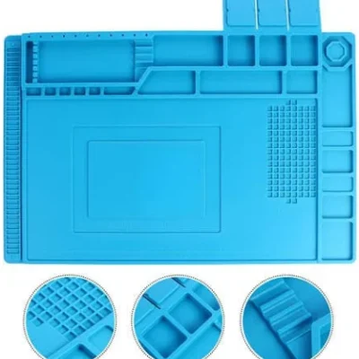 Heat Insulation Silicone Repair Mat with Scale Ruler and Screw Position Non-slip Odorless Electronic Repair Mat Power & Hand Tool Kit | Bazzarking