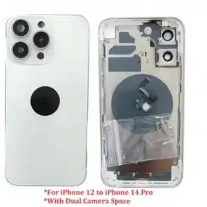 Convertor Back Panel Housing Body for Apple iPhone 12 to Apple iPhone 14 Pro | White