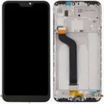 LCD with Touch Screen for Xiaomi Redmi 6 Pro - Black (display glass combo folder) | With Frame