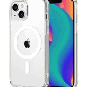 Clear Transparent Mag-Safe Wireless Charging Back Cover for iPhone 13