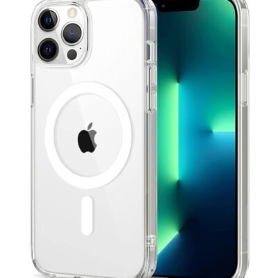 Clear Transparent Mag-Safe Wireless Charging Back Cover for iPhone 13 Pro Max