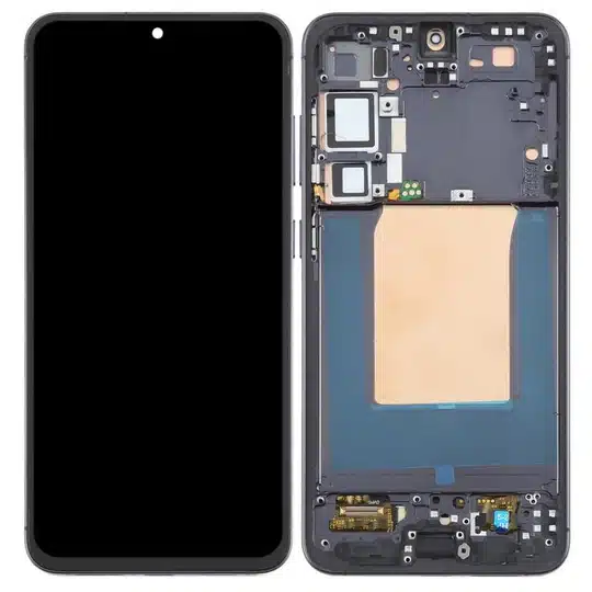 OLED Display for Samsung Galaxy S25 Plus - Black (display glass combo folder) | WITH FRAME