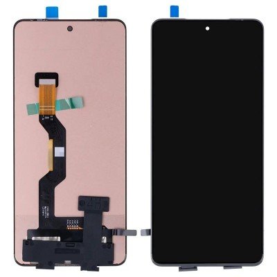 OLED LCD with Touch Screen for Motorola Moto G86 Power 5G - Black (display glass combo folder) - Bazzarking.com