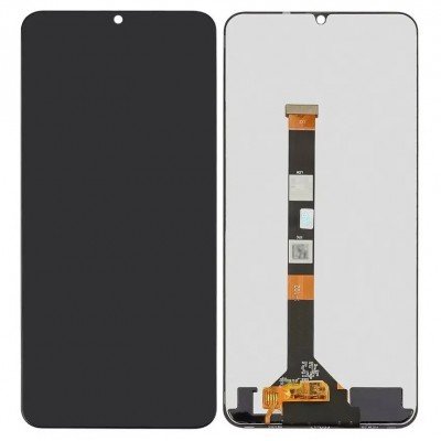 LCD with Touch Screen for Realme Note 50 - Black (display glass combo folder)