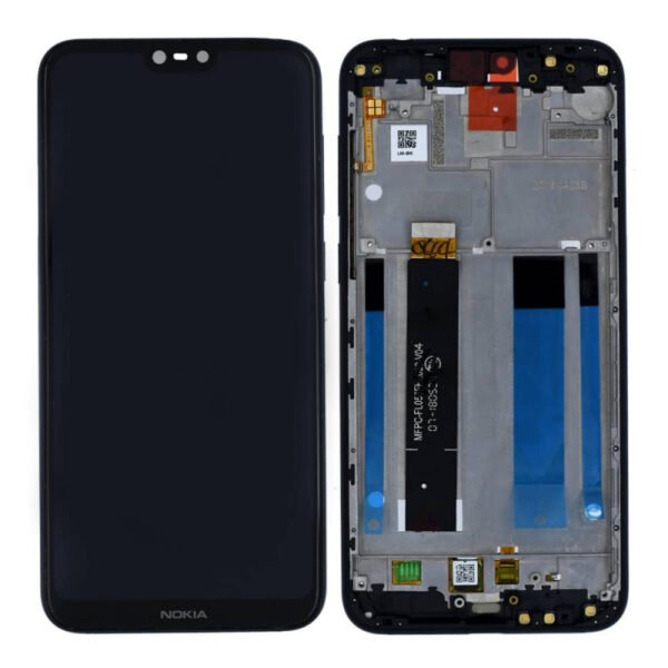 LCD with Touch Screen for Nokia 6.1 Plus - Black (display glass combo folder) 100% OG