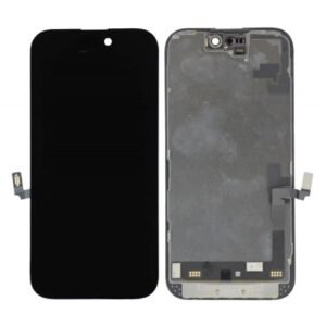 DD OLED Display for Apple iPhone 16 - Black (display glass combo folder) - By Bazzarking.com
