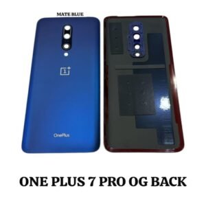 Back Panel Cover for OnePlus 7 Pro - Blue - With Camera Lens - By Bazzarking.com