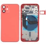 Full Body Housing for Apple iPhone 12 - Red - With Spare parts - By Bazzarking.com