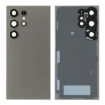 Back Panel Cover for Samsung Galaxy S24 Ultra 5G - Black With Camera lens - By Bazzarking.com