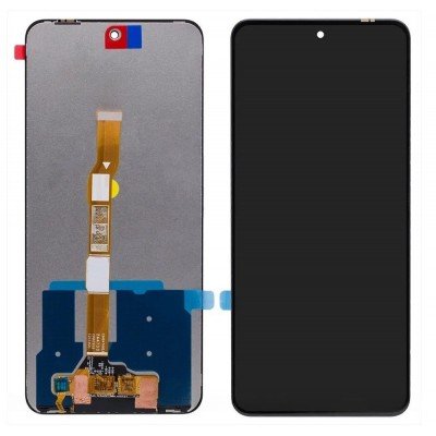 LCD with Touch Screen for Vivo T5x 5G - Black (display glass combo folder)