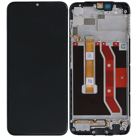 LCD with Touch Screen for Realme 7i - Black (display glass combo folder) 100% With Frame