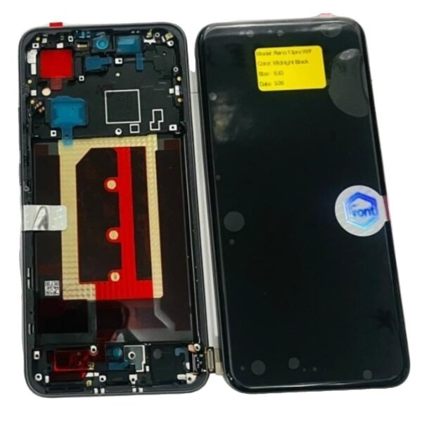 OLED Display for Oppo Reno 13 Pro 5G - Black - With Frame