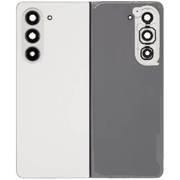 Back Panel Cover for Samsung Galaxy Z Fold 5 With Camera Lens | Cream